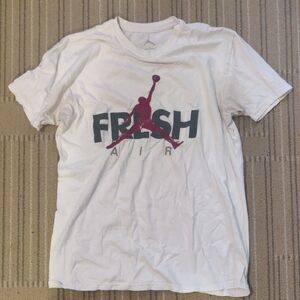 Jordan White and Red Graphic Tee